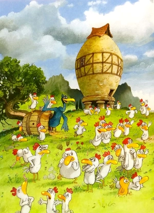 chuyện xóm gà - nàng gà ngủ trong rừng