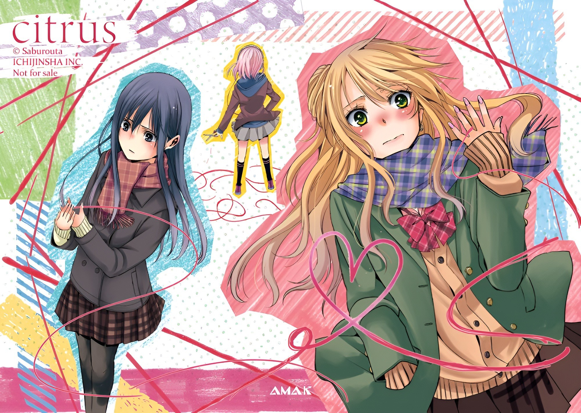 citrus - tập 3 - bản đặc biệt - tặng kèm postcard hai mặt + shikishi + lời thì thầm thanh xuân + poster a3 + set 2 keychain tuổi học trò