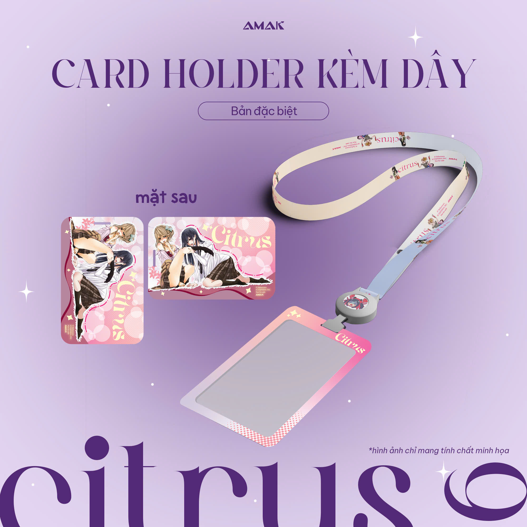 citrus - tập 6 - bản đặc biệt - tặng kèm postcard hai mặt + leaflet 4 trang + card bo góc phủ hologram rực rỡ + card holder kèm dây đeo xinh xắn + poster a3