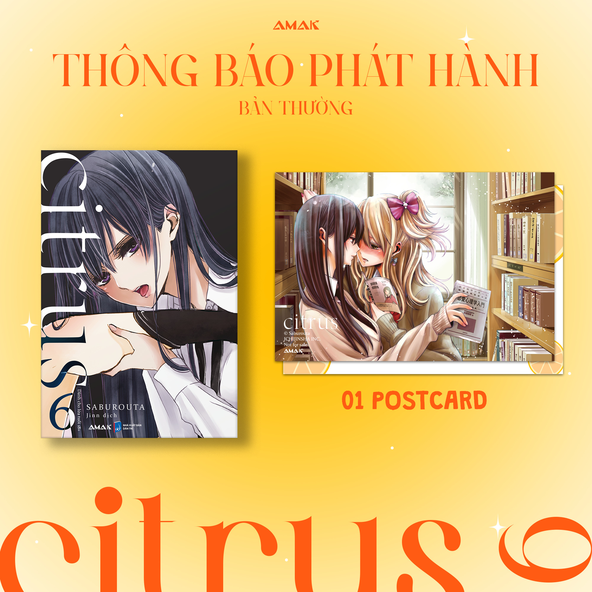 citrus - tập 6 - tặng kèm postcard hai mặt