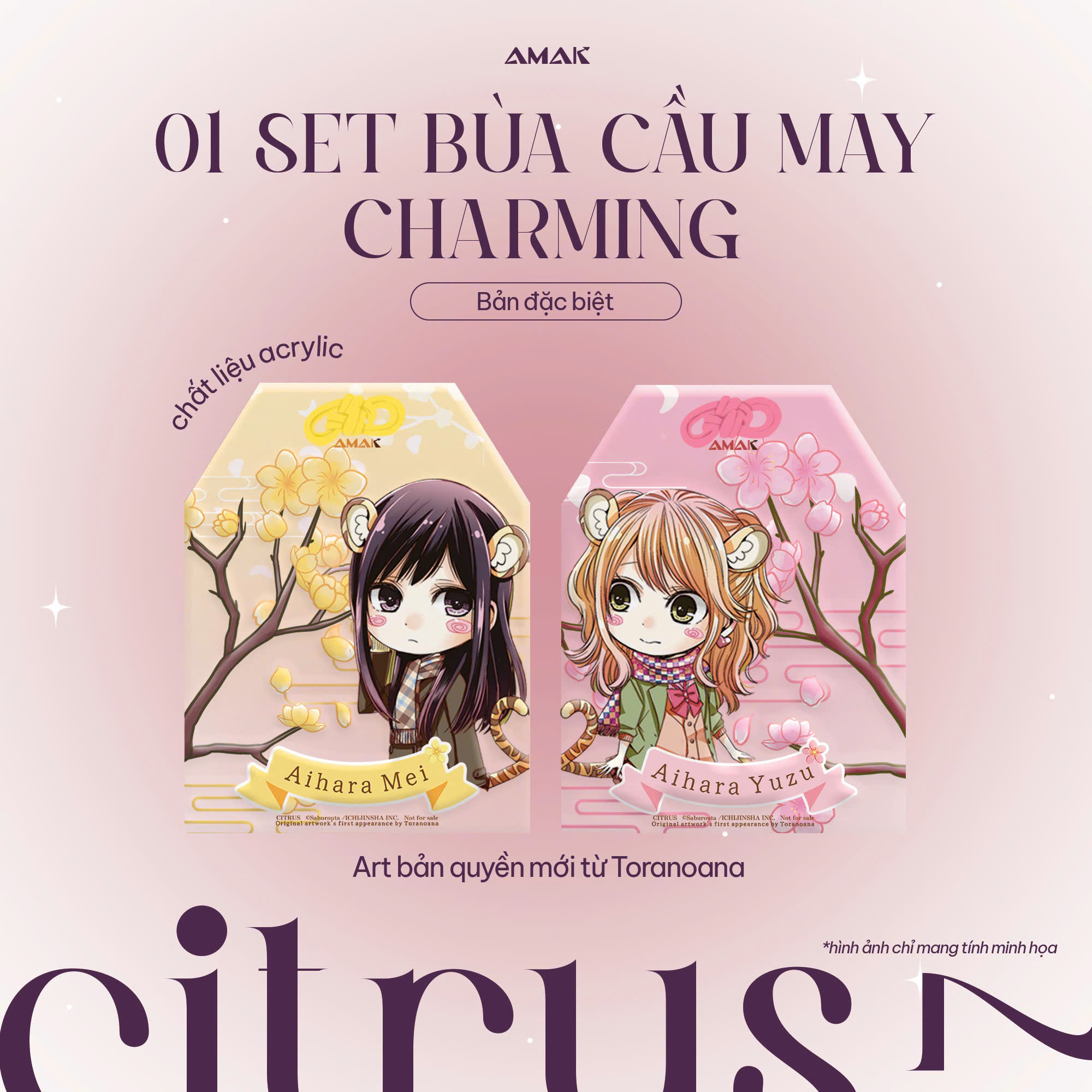 citrus - tập 7 - bản đặc biệt - tặng kèm hologram postcard hai mặt + leaflet 4 trang + poster a3 + set bùa cầu may acrylic charming + bộ lịch năm mới để bàn