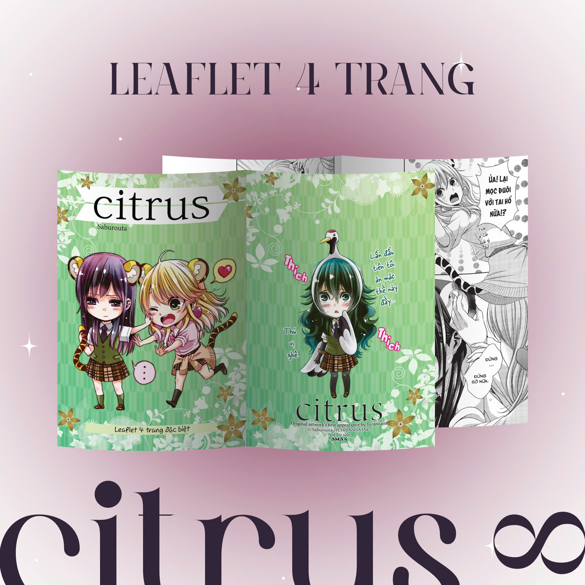 citrus - tập 8 - bản đặc biệt - tặng kèm hologram postcard hai mặt + leaflet 4 trang + lót ly gốm + huy hiệu nhũ nhung