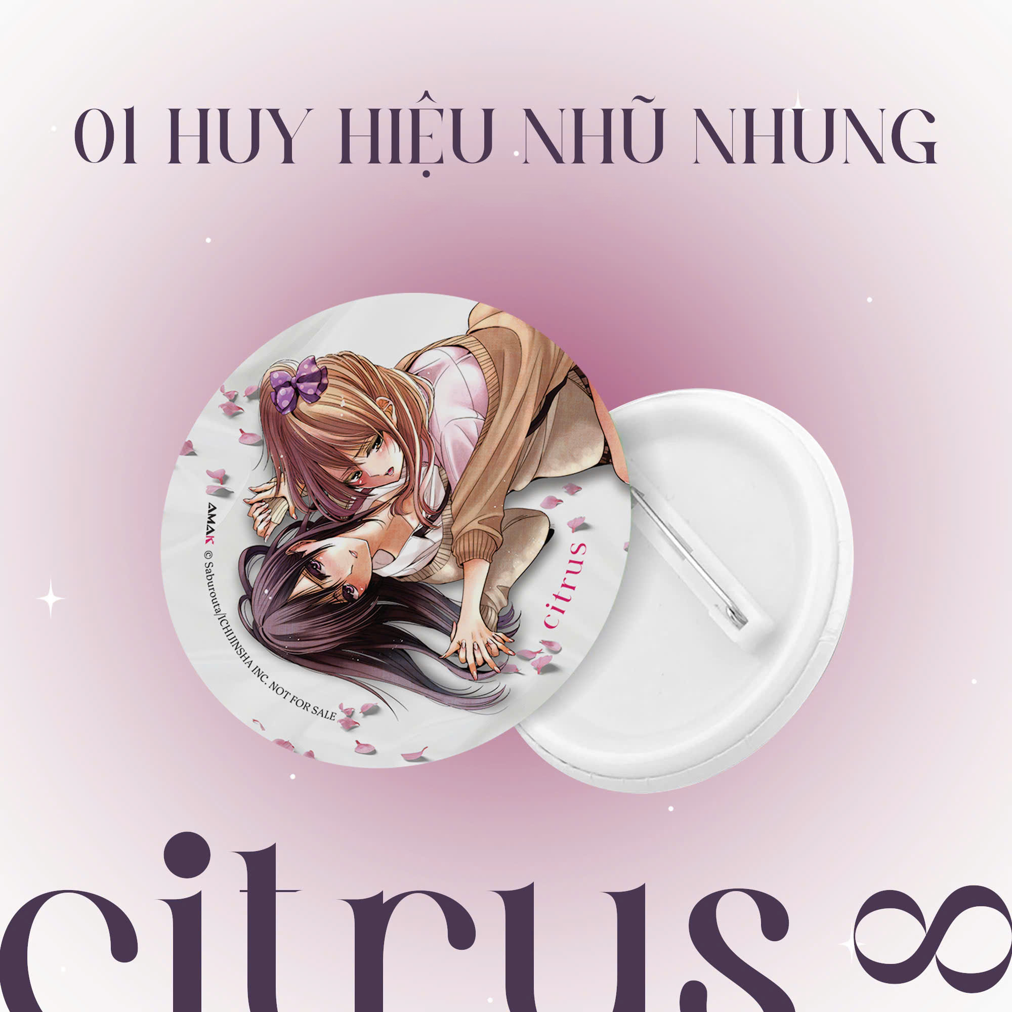 citrus - tập 8 - bản đặc biệt - tặng kèm hologram postcard hai mặt + leaflet 4 trang + lót ly gốm + huy hiệu nhũ nhung