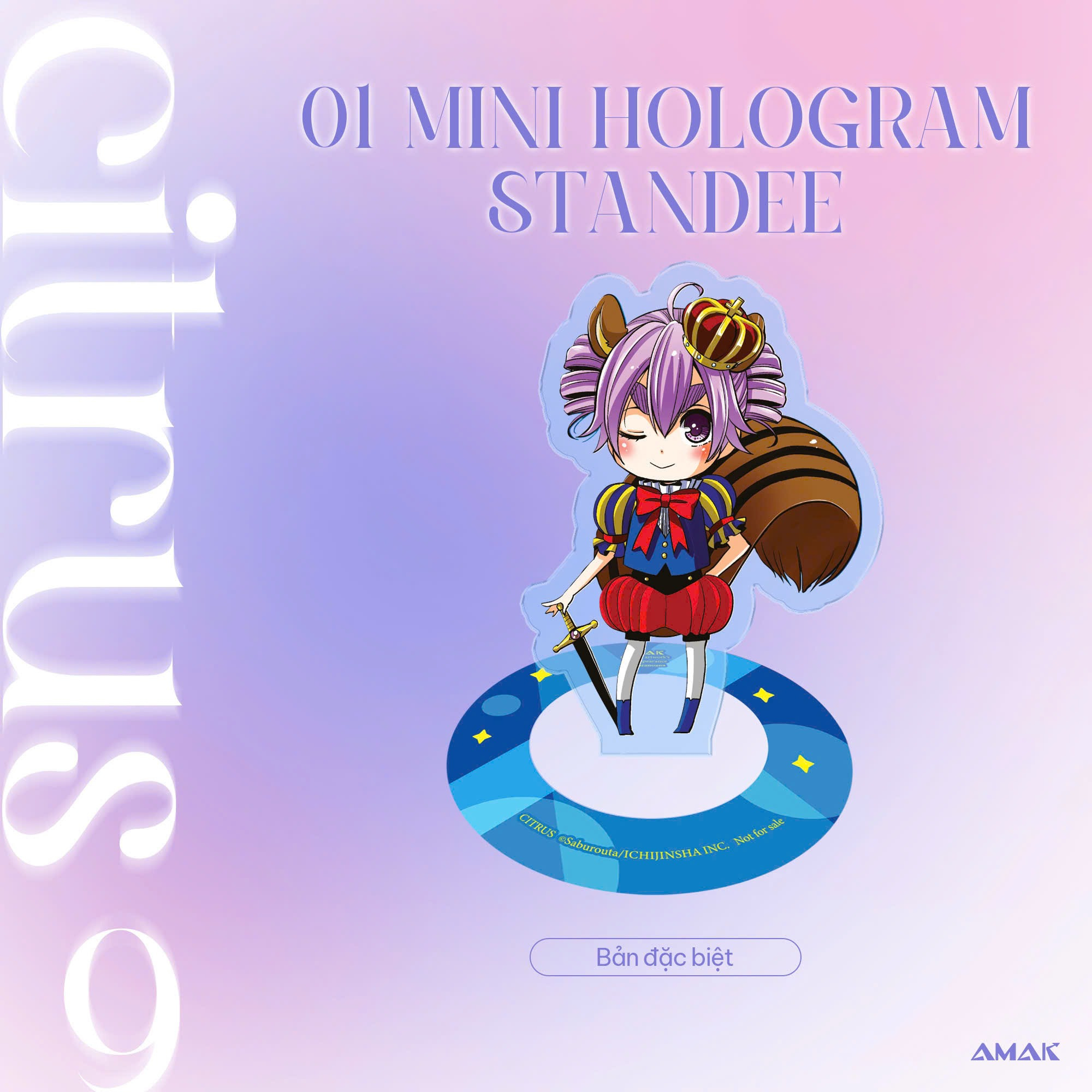 citrus - tập 9 - bản đặc biệt - tặng kèm hologram postcard hai mặt + leaflet 4 trang + card bồi cứng tà trắng mộng mơ + mini hologram standee