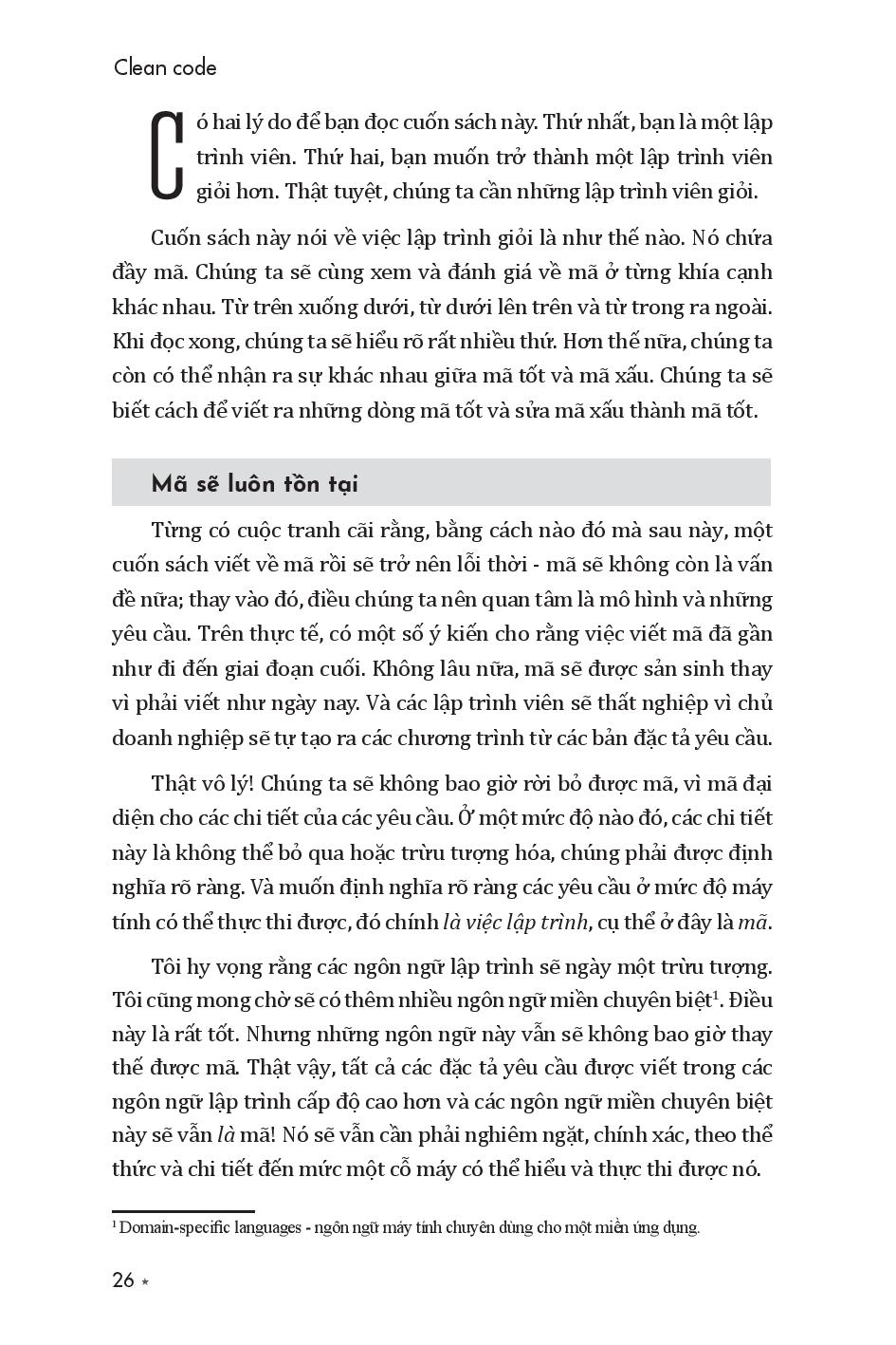 clean code - mã sạch và con đường trở thành lập trình viên giỏi (tái bản 2023)