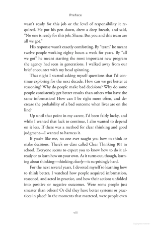 clear thinking - turning ordinary moments into extraordinary results