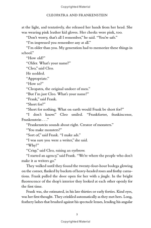 cleopatra and frankenstein