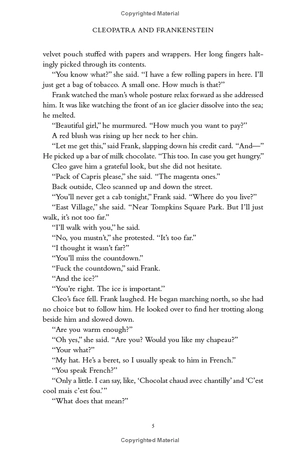 cleopatra and frankenstein