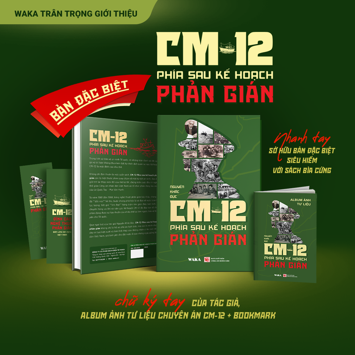 CM-12 - Phía Sau Kế Hoạch Phản Gián - Bìa Cứng - Tặng Kèm Chữ Ký Tay + Bookmark Hai Mặt Cán Mờ + Sổ Album Ảnh