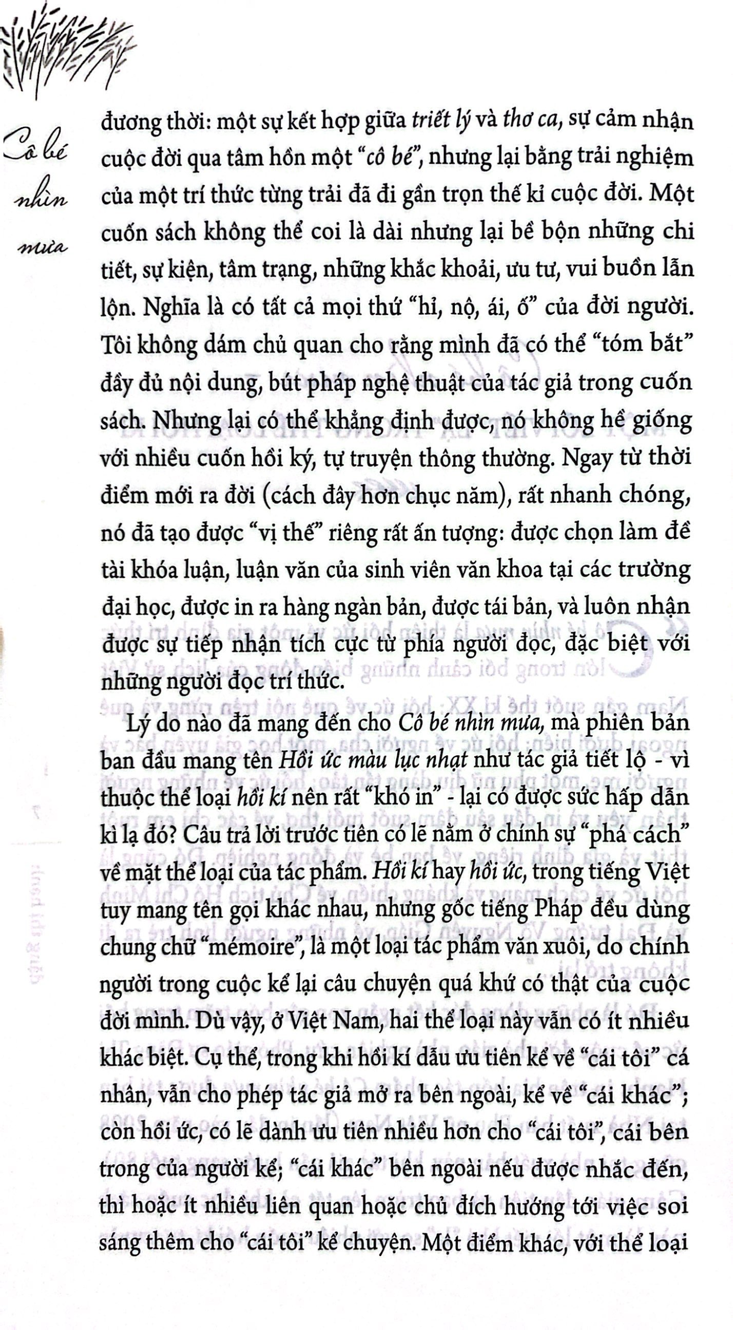 cô bé nhìn mưa (tái bản 2023)