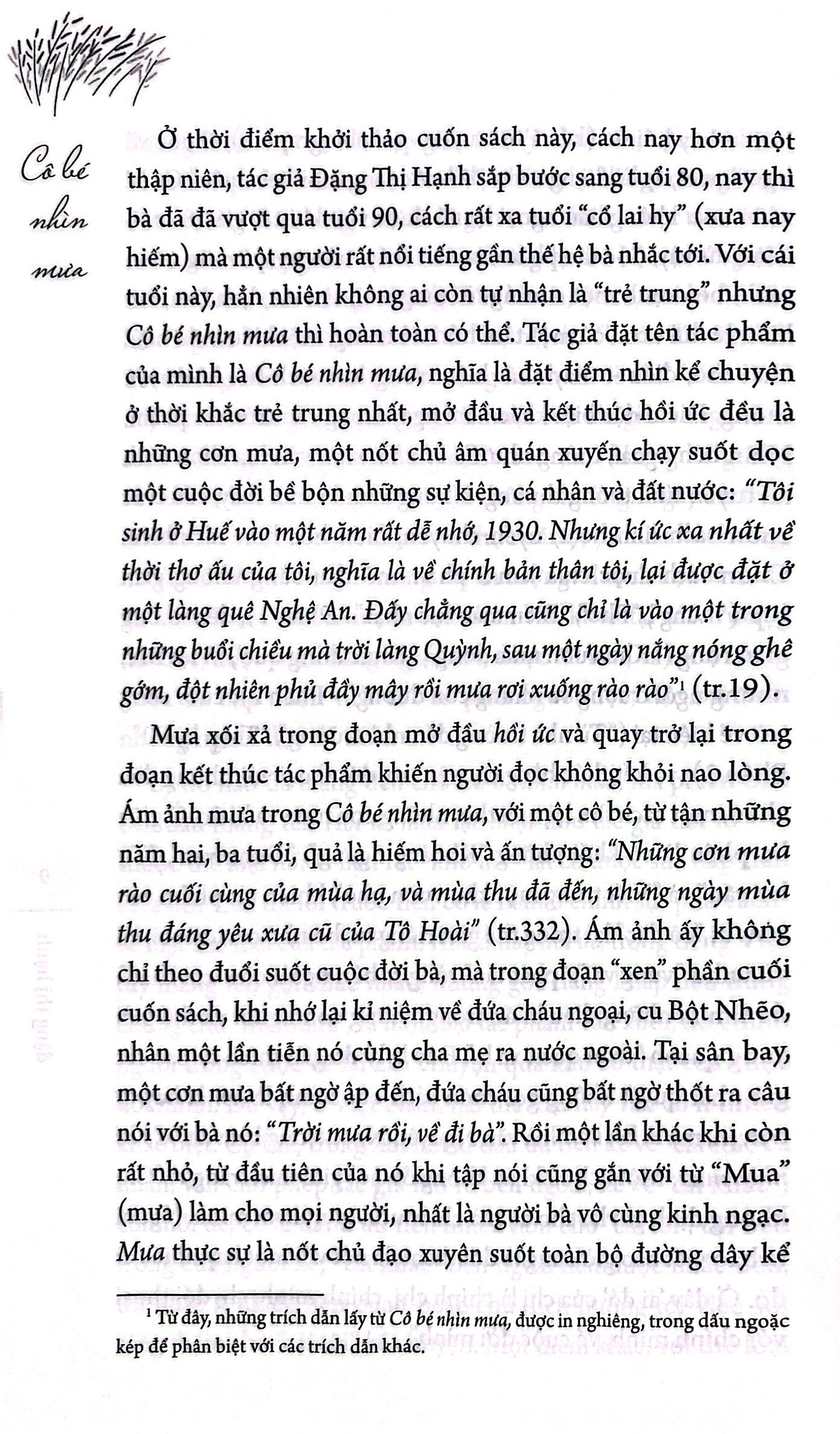 cô bé nhìn mưa (tái bản 2023)