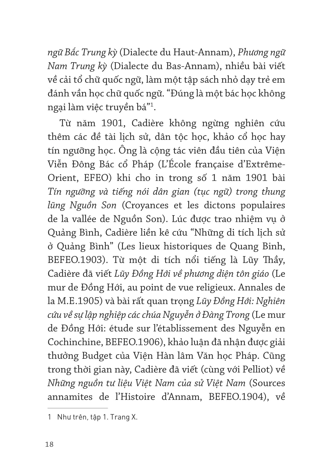 cố cả léopold cadière - từ việt nam học đến việt nam hóa