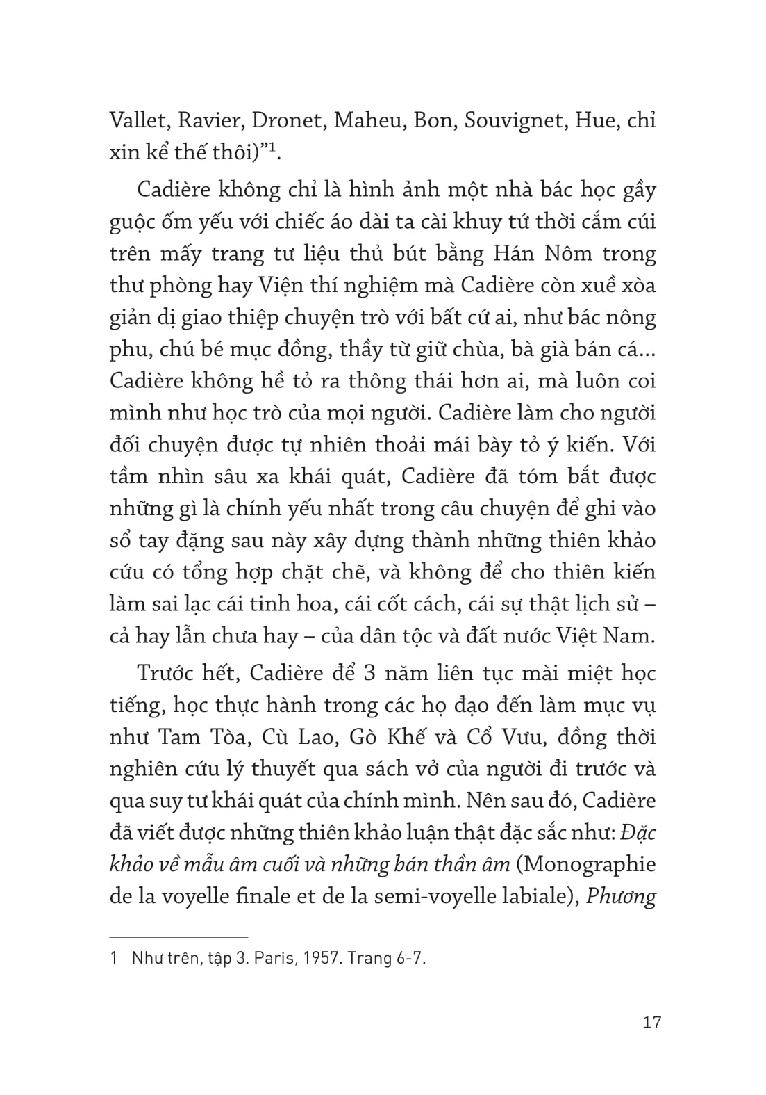 cố cả léopold cadière - từ việt nam học đến việt nam hóa