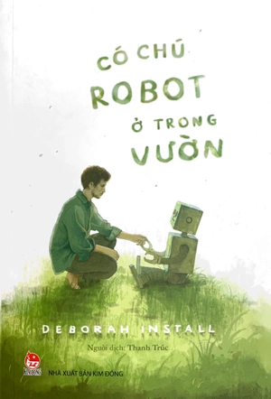có chú robot ở trong vườn
