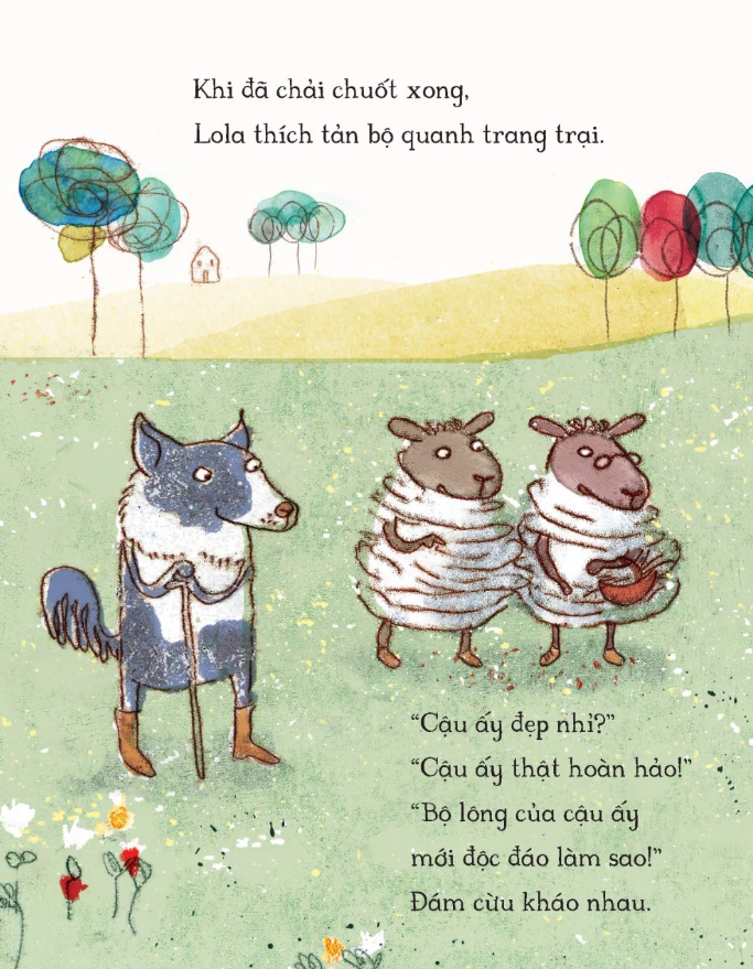 cô cừu ấp trứng