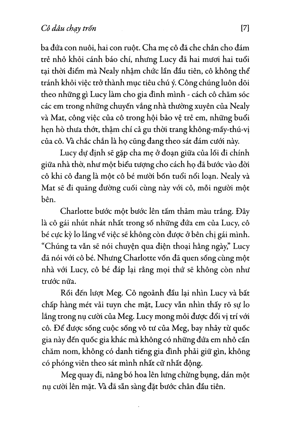 cô dâu chạy trốn