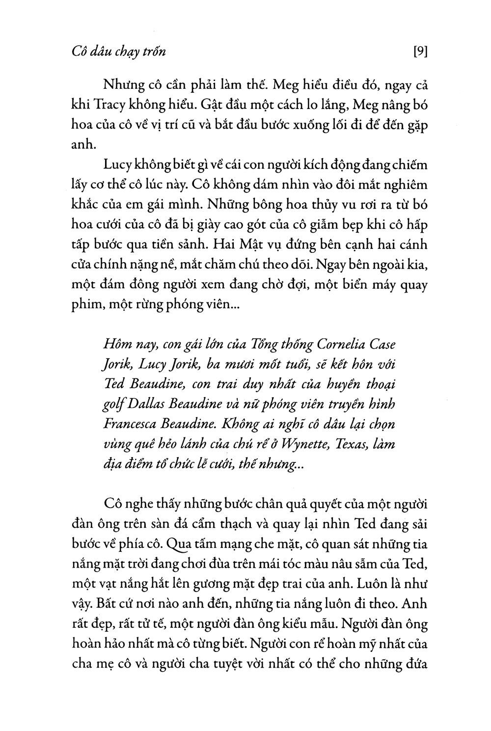 cô dâu chạy trốn