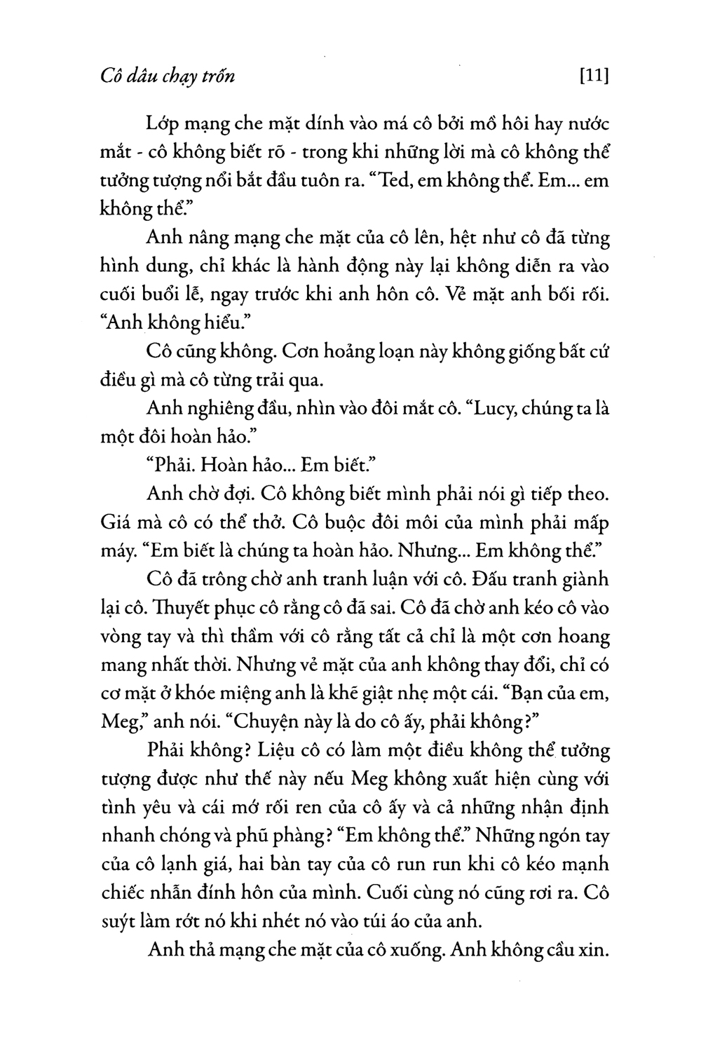 cô dâu chạy trốn