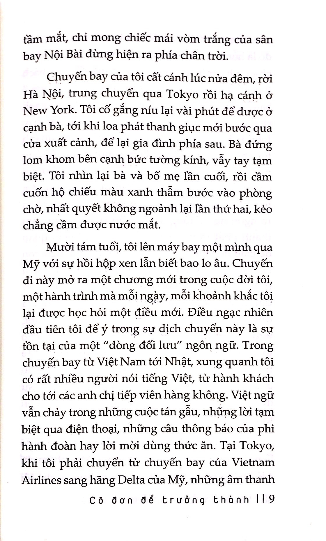 cô đơn để trưởng thành