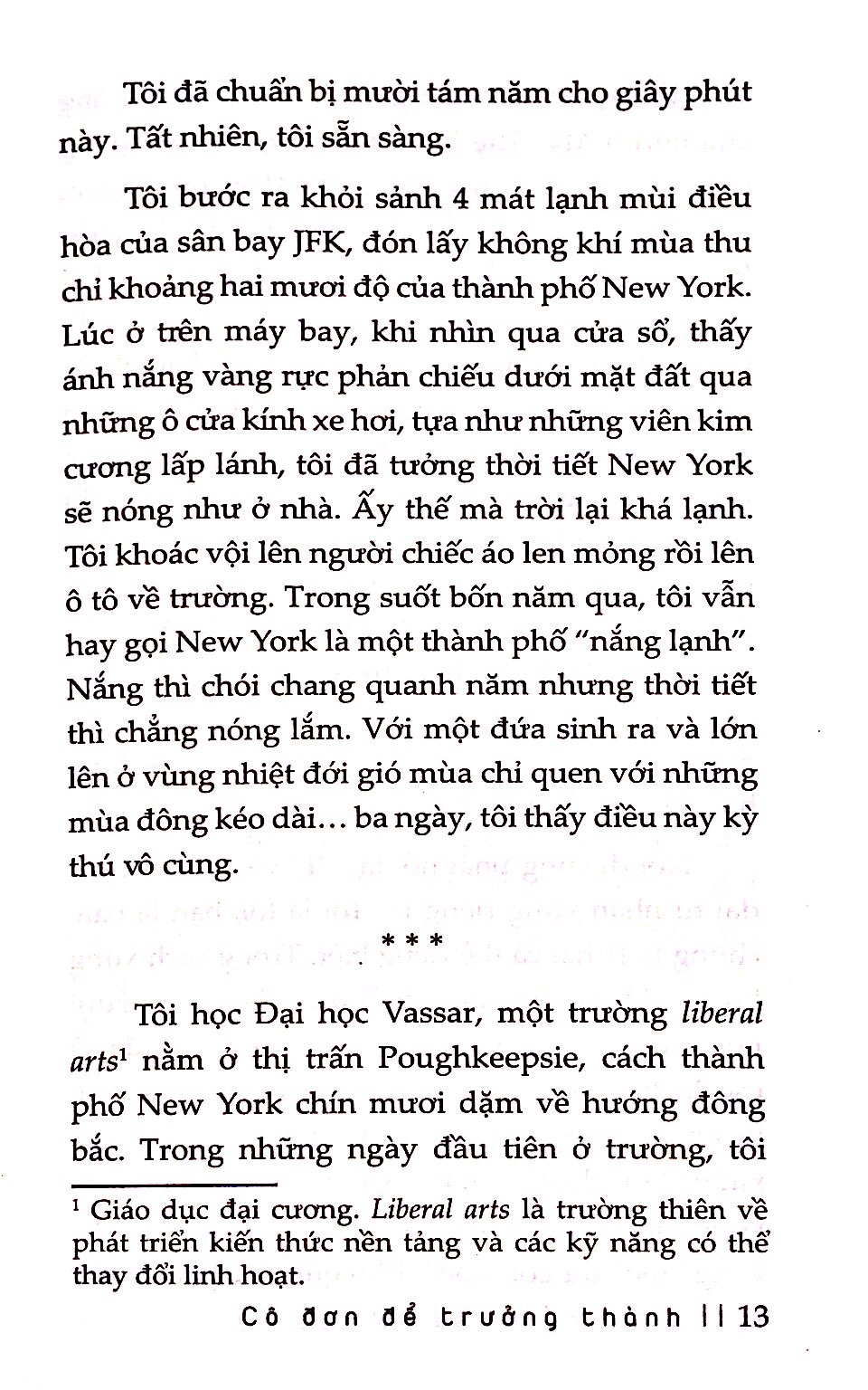 cô đơn để trưởng thành