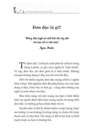 cô đơn nhưng không cô độc - hạnh phúc luôn bên ta