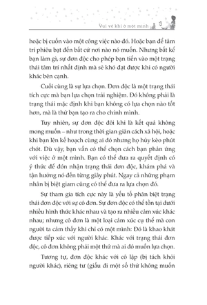 cô đơn nhưng không cô độc - hạnh phúc luôn bên ta