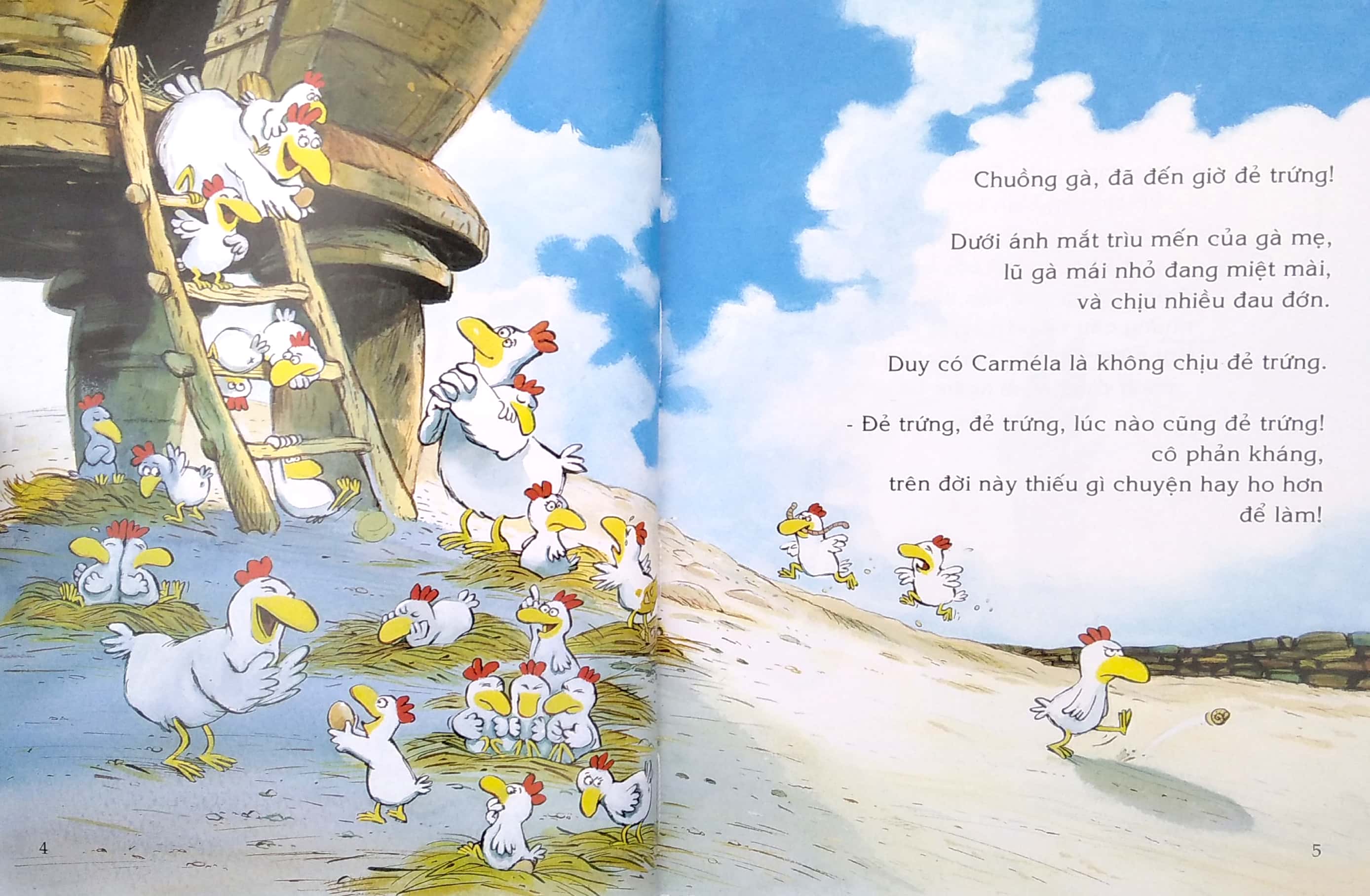 cô gà mái muốn ngắm biển