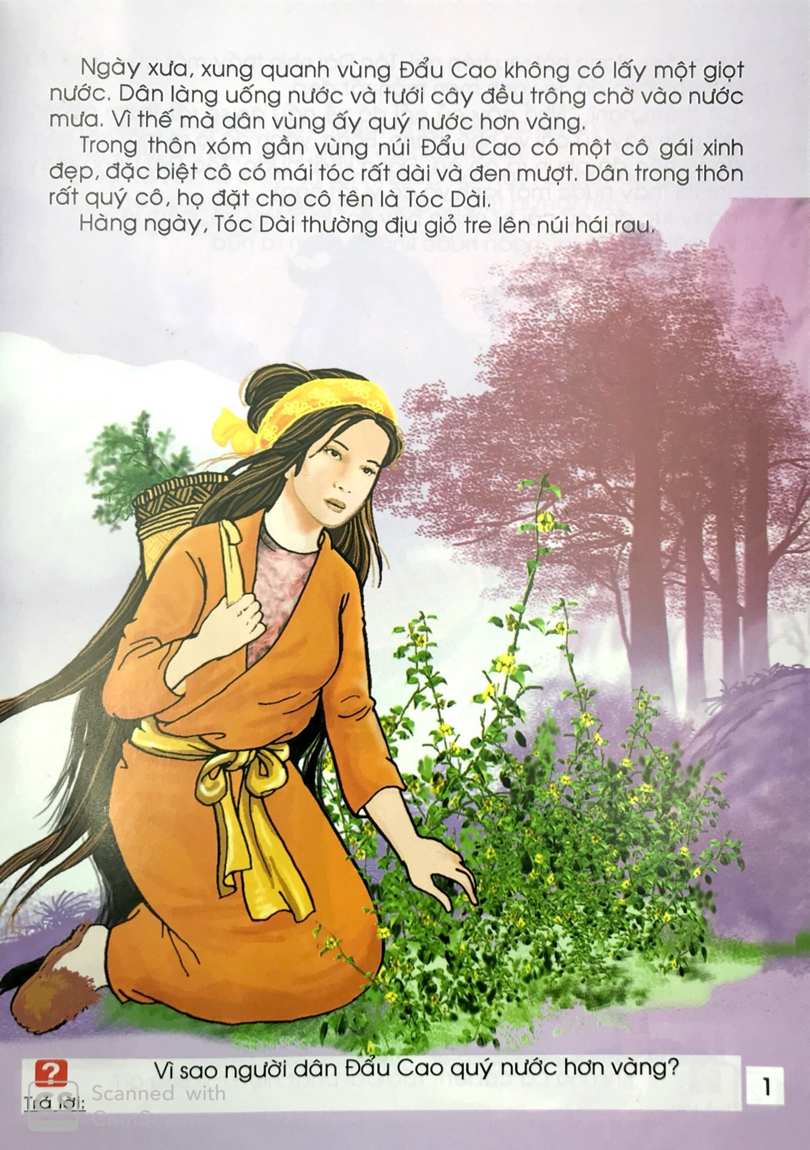 cô gái tóc dài - truyện cổ tích việt nam đặc sắc