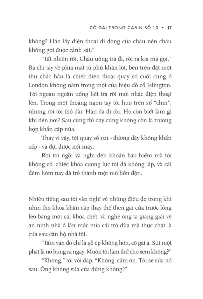 cô gái trong cabin số 10