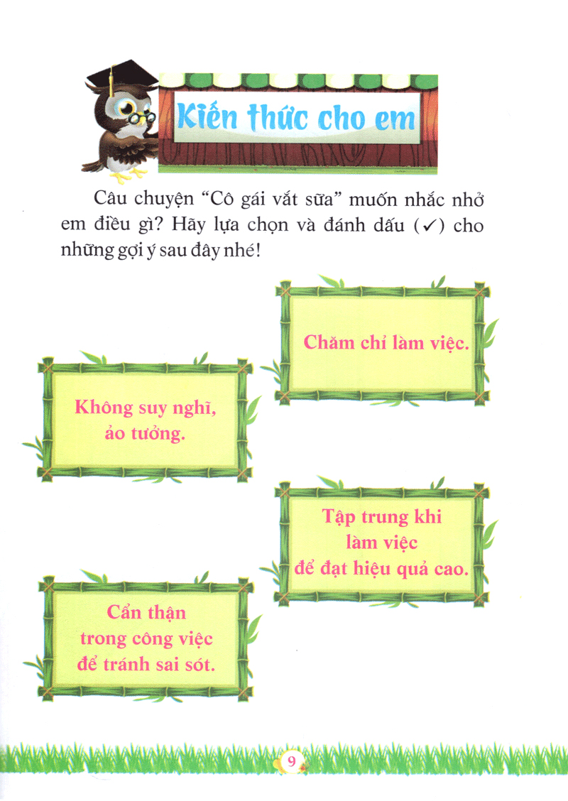 cô gái vắt sữa - những câu chuyện giáo dục