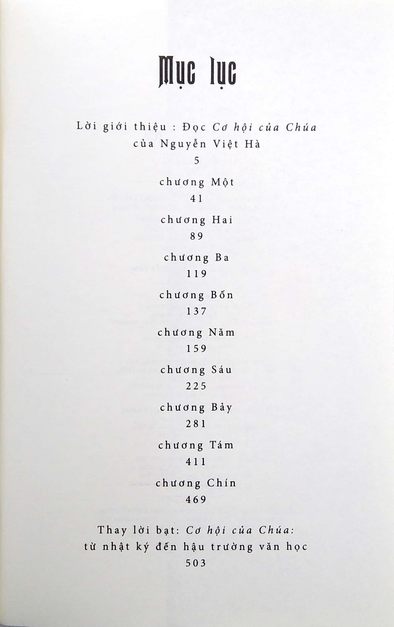 cơ hội của chúa - bản đặc biệt