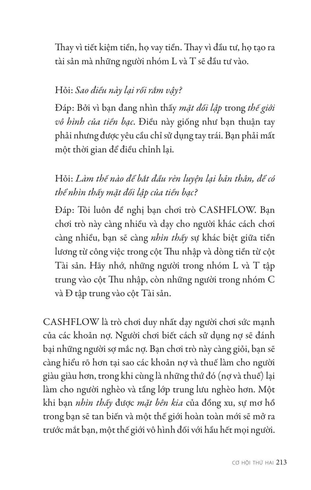 cơ hội thứ hai cho tiền bạc và cuộc đời của bạn và cho thế giới chúng ta