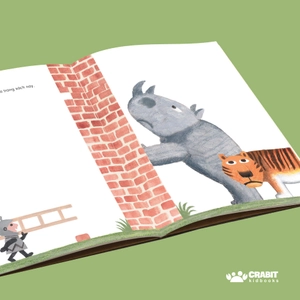 có một bức tường ở giữa trang sách