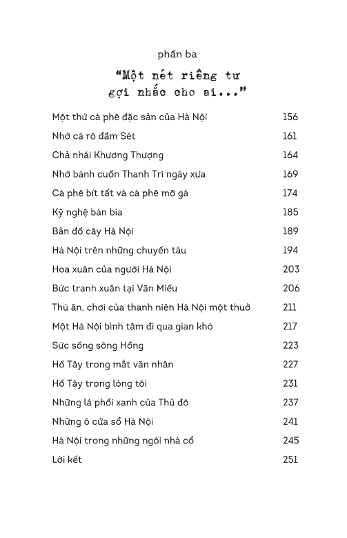 có một hà nội trong tôi