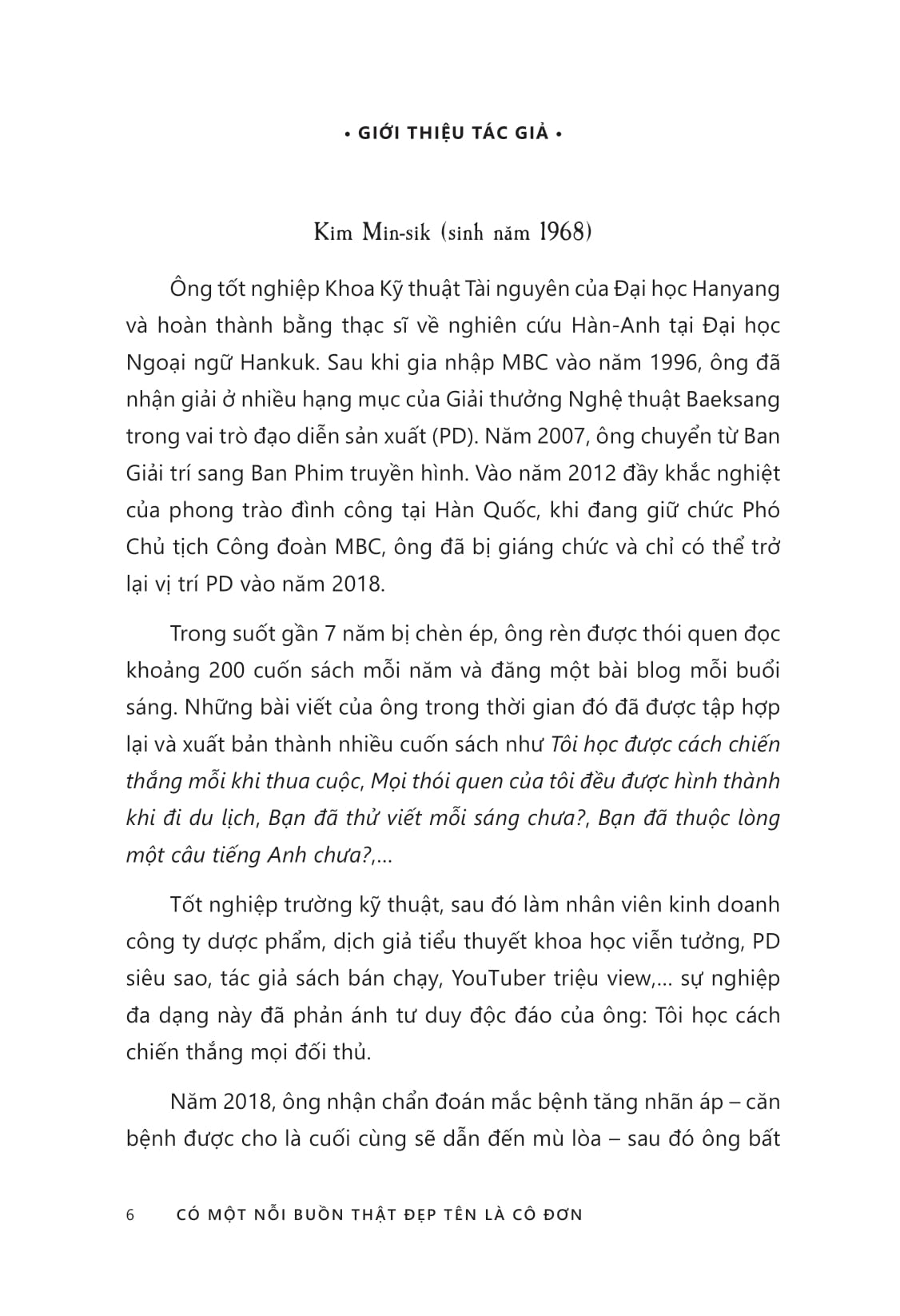 có một nỗi buồn thật đẹp tên là cô đơn