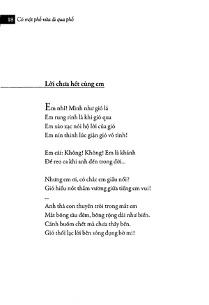 có một phố vừa đi qua phố