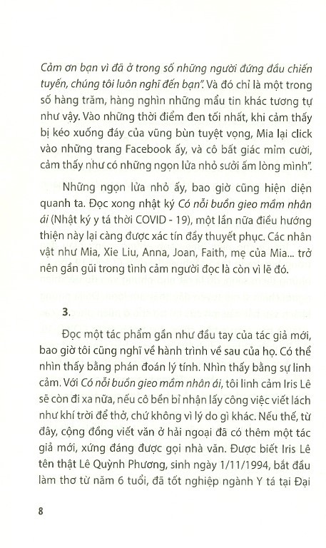 có nỗi buồn gieo mầm nhân ái - nhật ký y tá thời covid -19