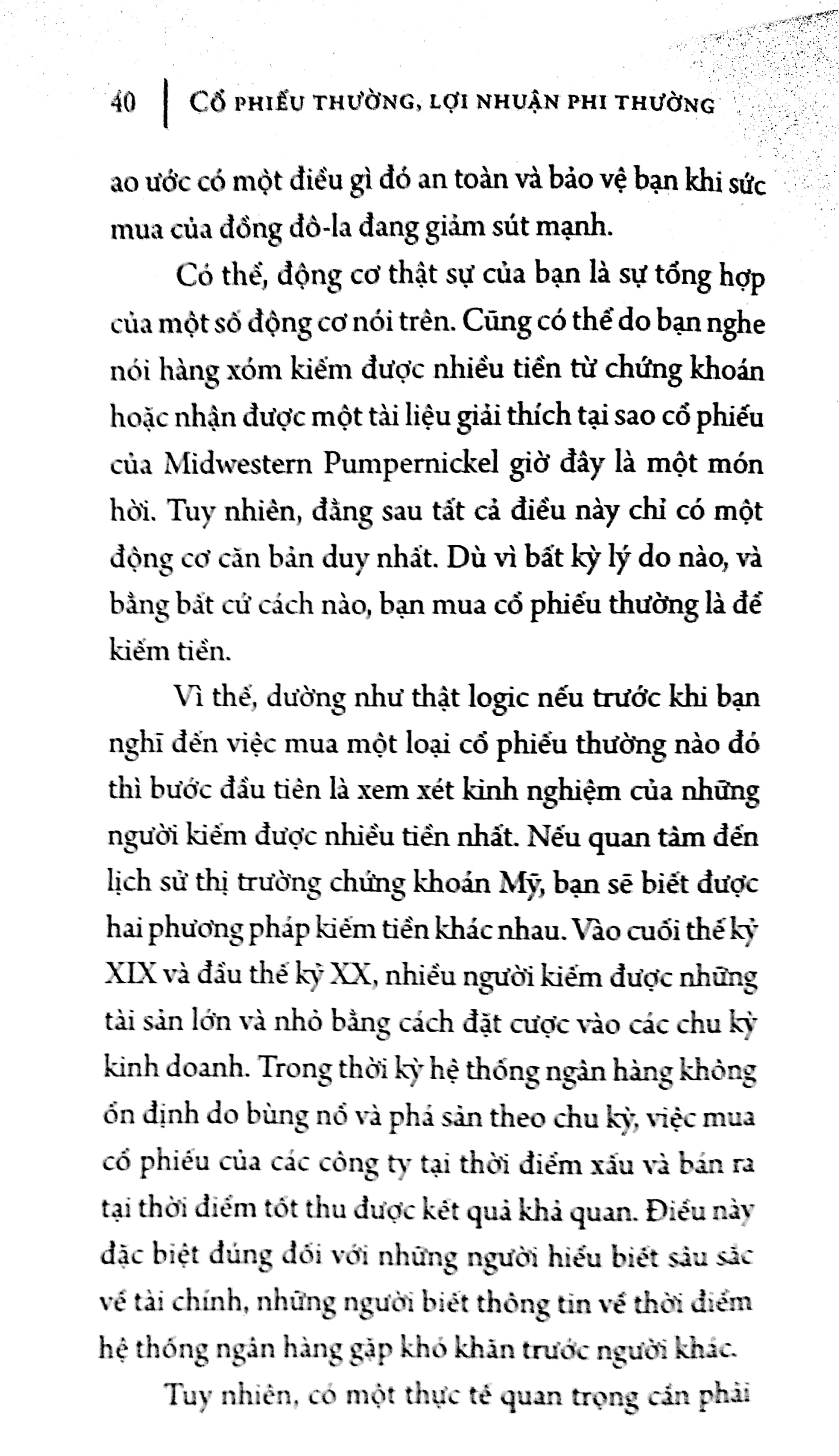 cổ phiếu thường lợi nhuận phi thường (tái bản)