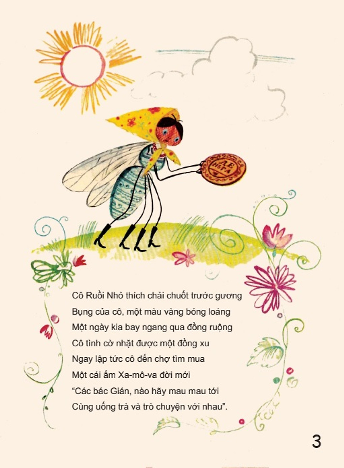 cô ruồi nhỏ hoạt bát