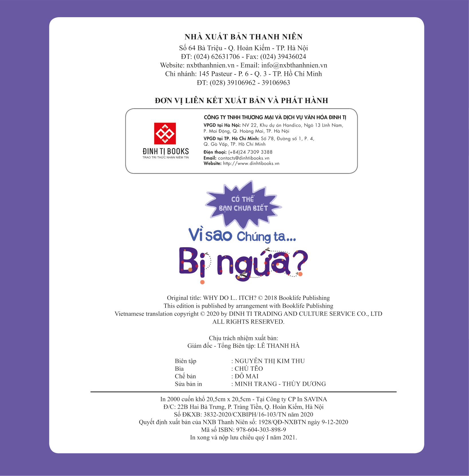 có thể bạn chưa biết - vì sao chúng ta... bị ngứa?