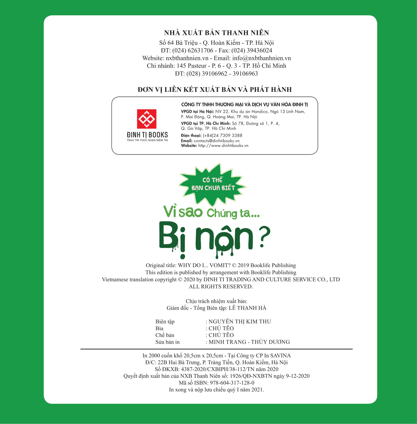 có thể bạn chưa biết - vì sao chúng ta... bị nôn?