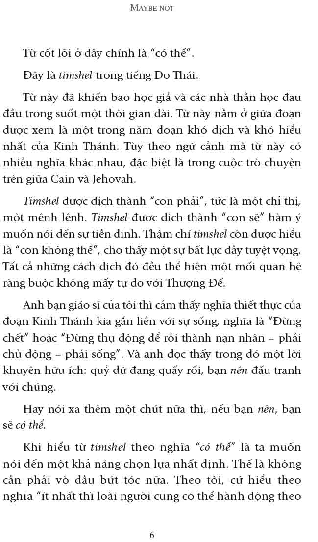 có thể có - có thể không - maybe (maybe not): second thoughts from a secret life