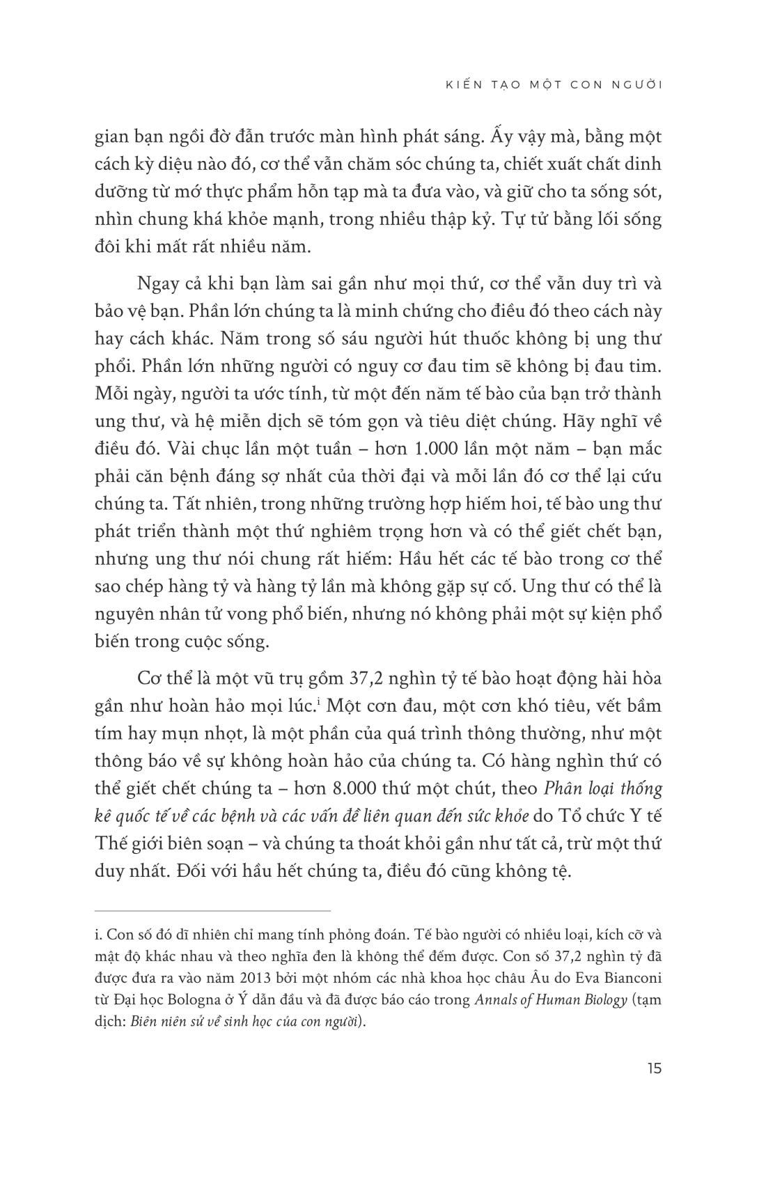 cơ thể người - chuyến du hành đến mọi bộ phận của chúng ta