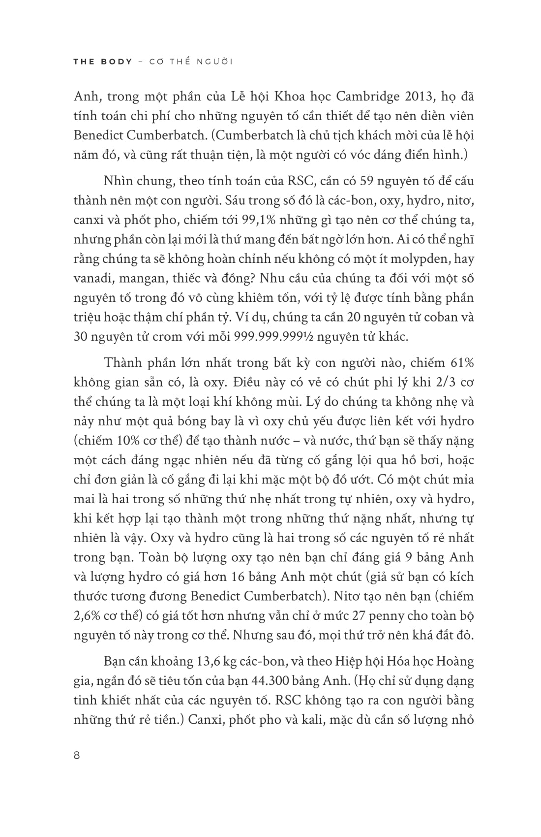 cơ thể người - chuyến du hành đến mọi bộ phận của chúng ta