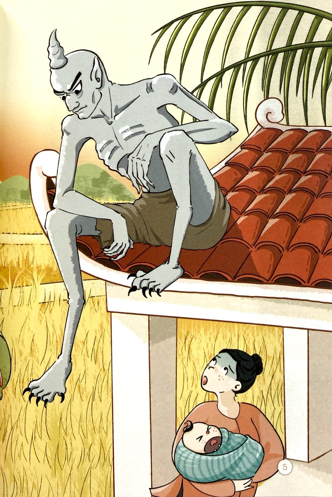 cổ tích bằng thơ giúp bé 4+ học chữ, luyện đọc trôi chảy - sự tích cây nêu