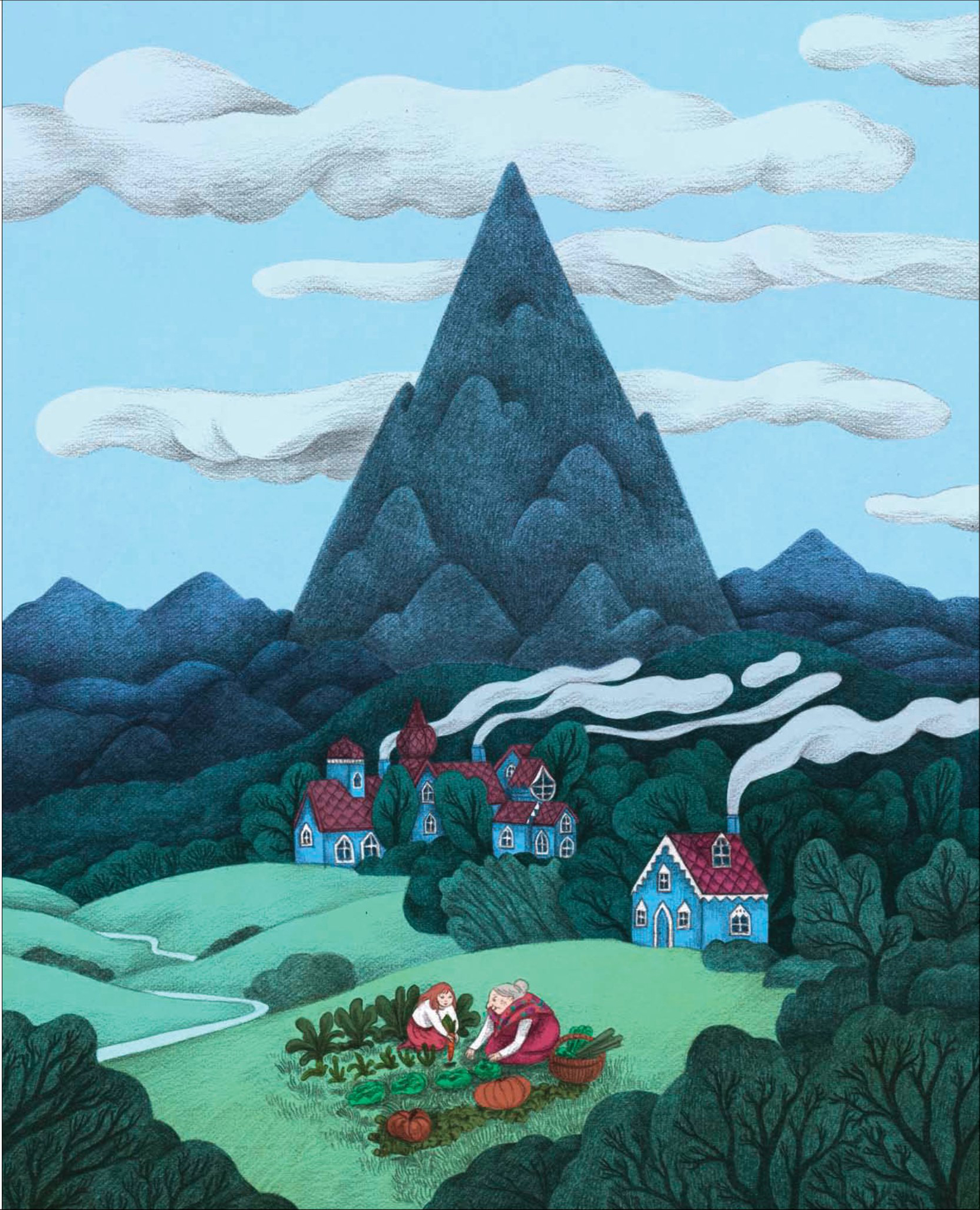 cổ tích chữa lành - chiếc khăn của bà