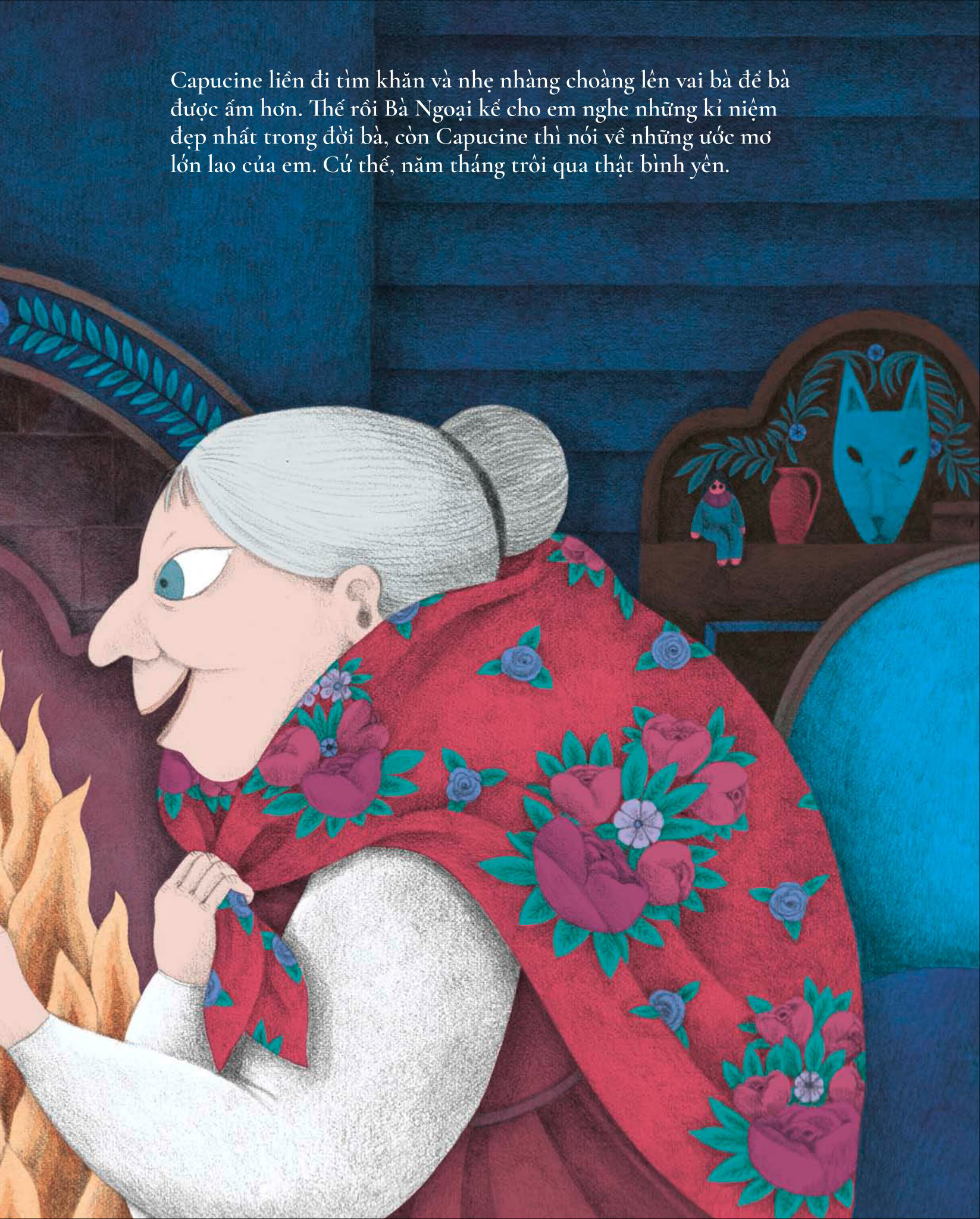 cổ tích chữa lành - chiếc khăn của bà