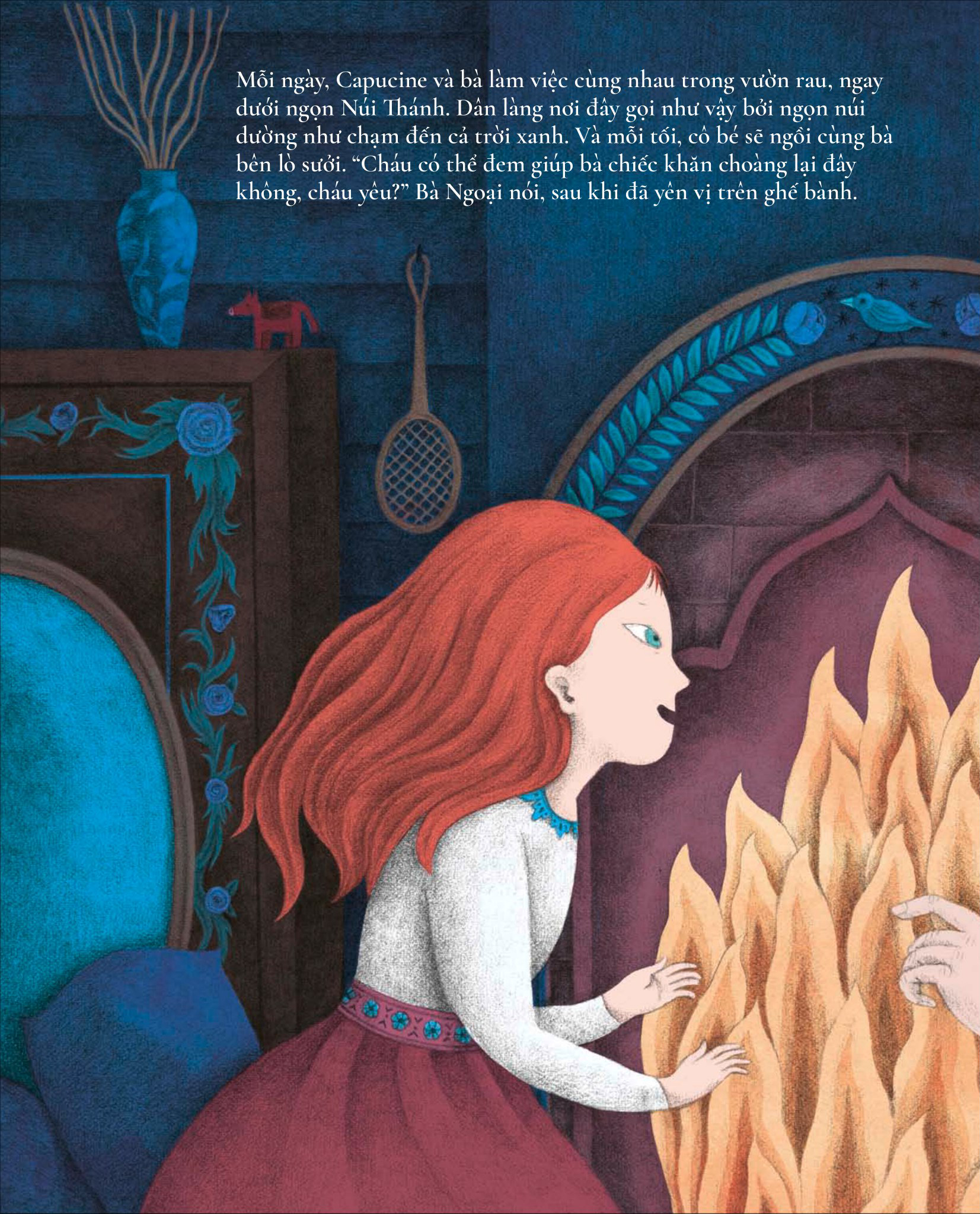 cổ tích chữa lành - chiếc khăn của bà