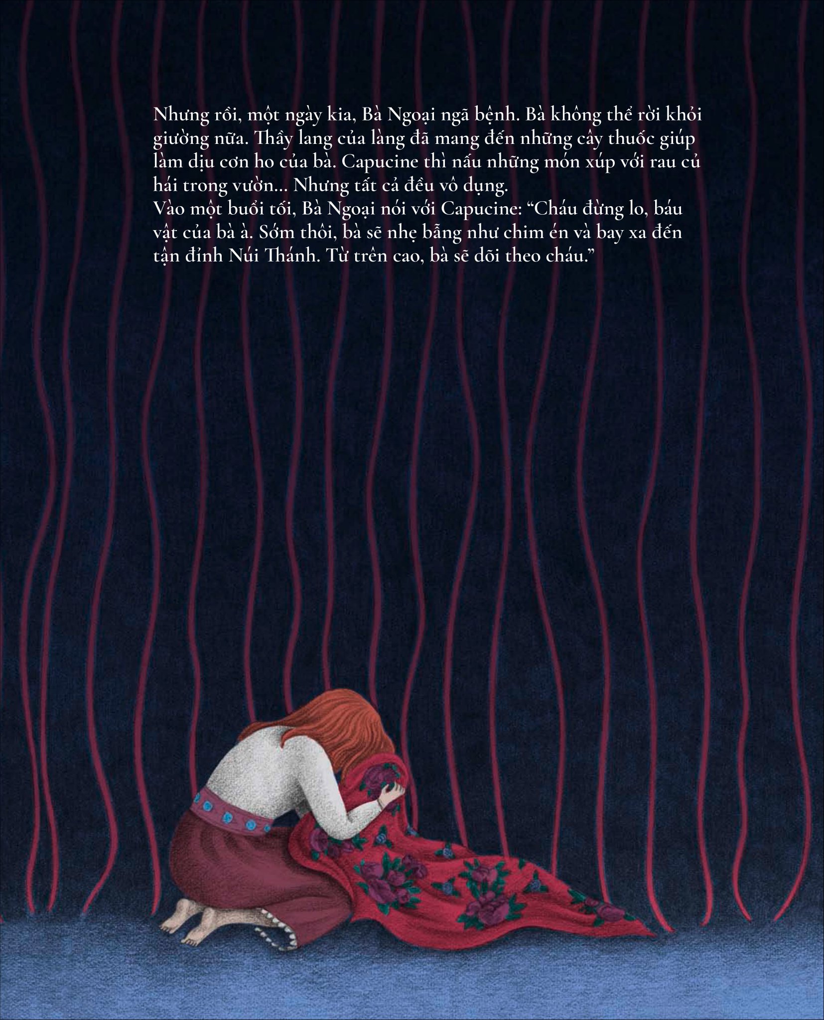 cổ tích chữa lành - chiếc khăn của bà