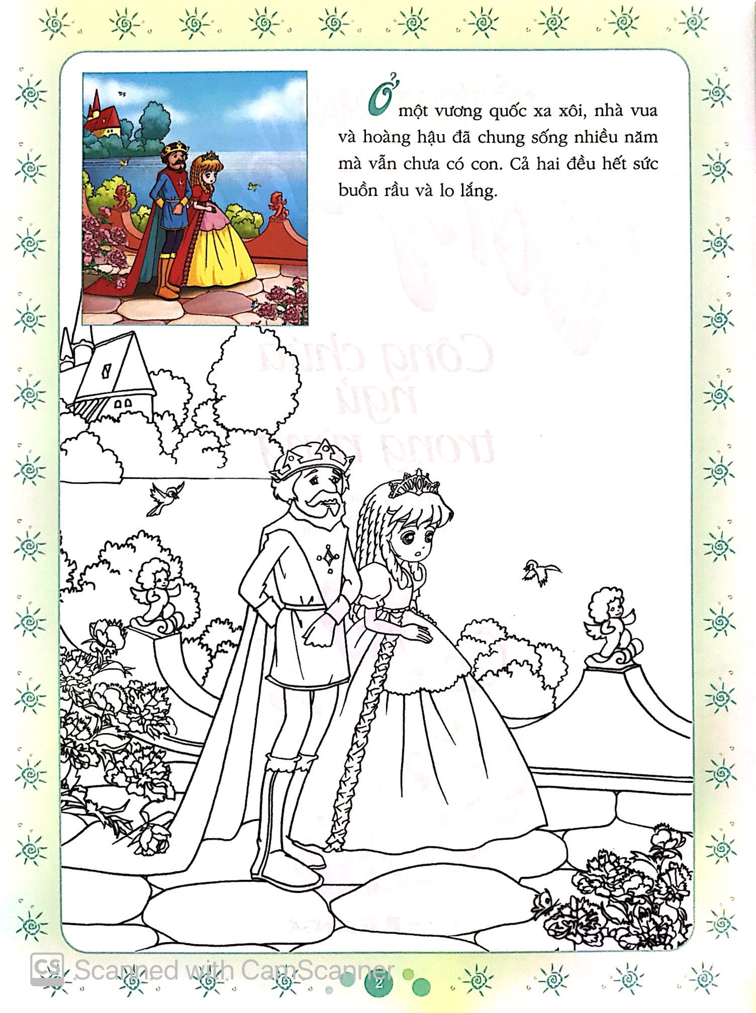 cổ tích tô màu công chúa - công chúa ngủ trong rừng